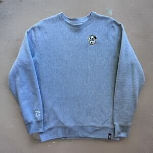 Girl Skateboards Pup Sweatshirt Medium Gray Heavy Crew Pullover Skater Punk